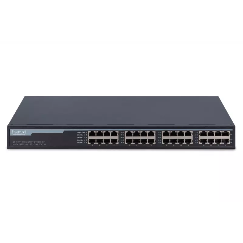 Gigabit Ethernet PoE+ süstik Digitus DN-95116 16 porti 250 W