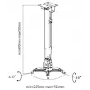 Projektori lae/seina kinnitusklamber Equip 650703