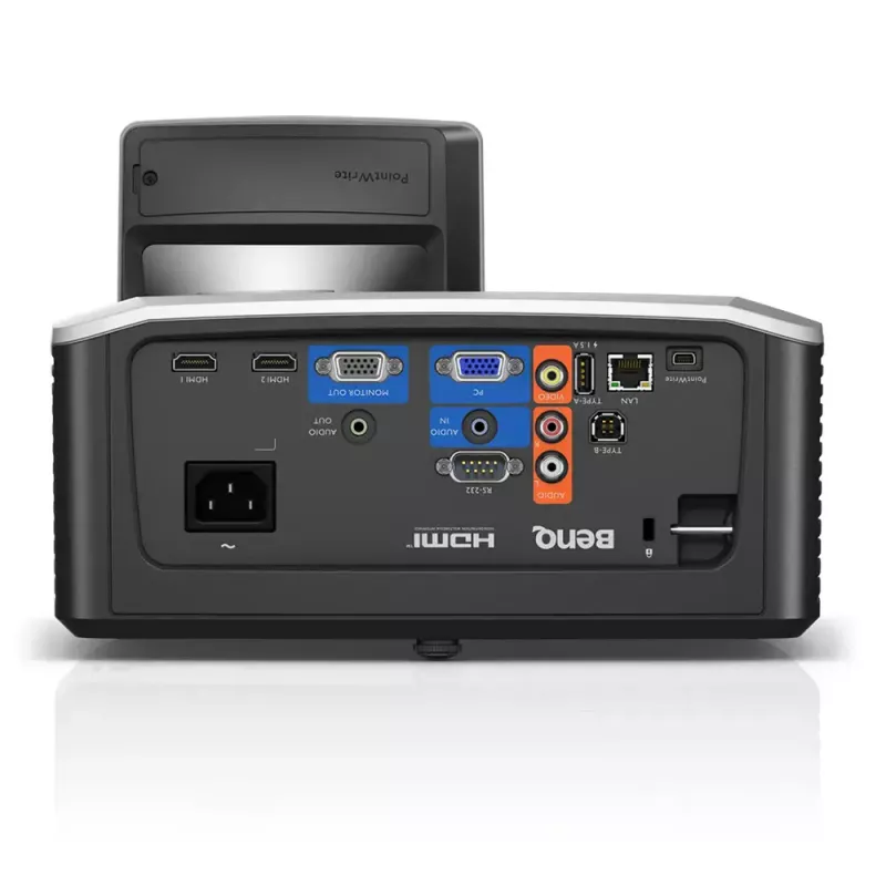 BenQ MH856UST+ Ultralühikese viskekaugusega projektor 3500 ANSI luumenit DLP 1080p (1920x1080) 3D Must, Valge