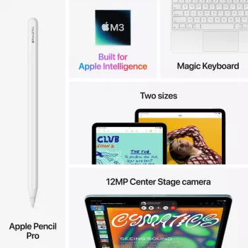 APPLE iPad Air (2025) - M3 - 11 tolli - 7. põlvkond - Wi-Fi - 256 GB - kosmosehall