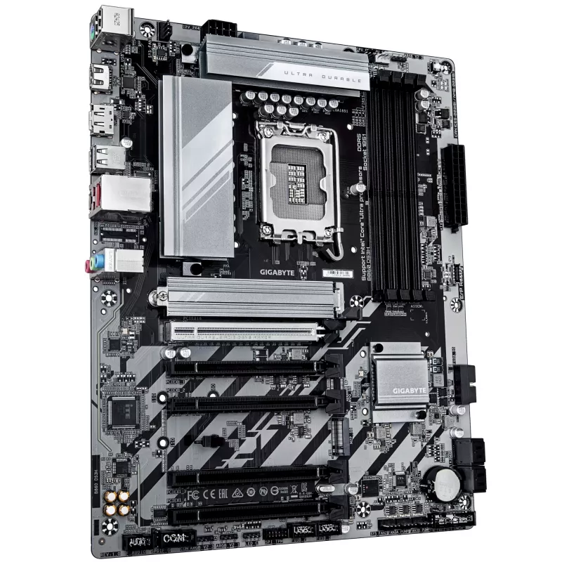 GIGABYTE B860 DS3H emaplaat – toetab Intel Core Ultra protsessoreid, 8+1+2+2 faasi VRM, kuni 9066 MHz DDR5, 1xPCIe 5.0 + 1xPCIe 4.0 M.2, 2.5 GbE LAN, USB 3.2 Gen 2x2
