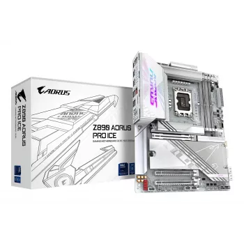 Emaplaat GIGABYTE Z890 AORUS PRO ICE — Intel Z890, LGA 1851, ATX, DDR5, 4x DIMM, 4x M.2, 2.5Gb LAN, Wi‑Fi