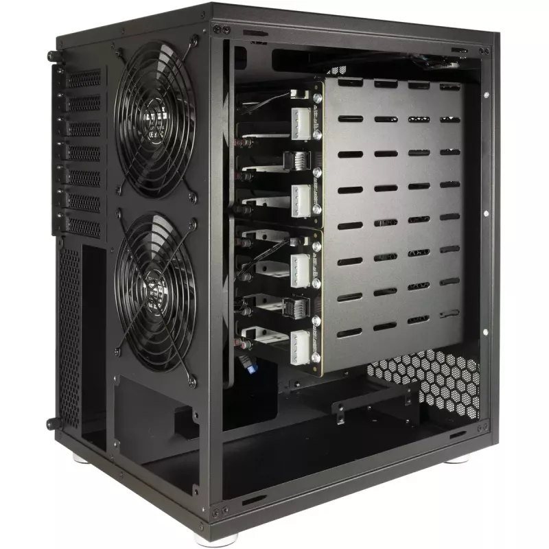 HDD-korpus Inter-Tech NAS-8 2,5/3,5 tolli Must