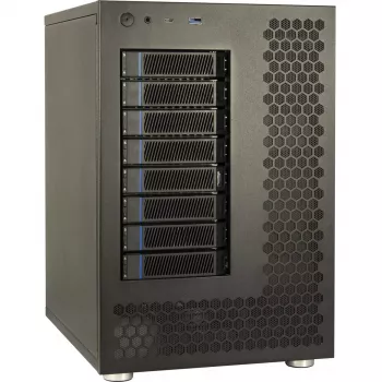 HDD-korpus Inter-Tech NAS-8 2,5/3,5 tolli Must
