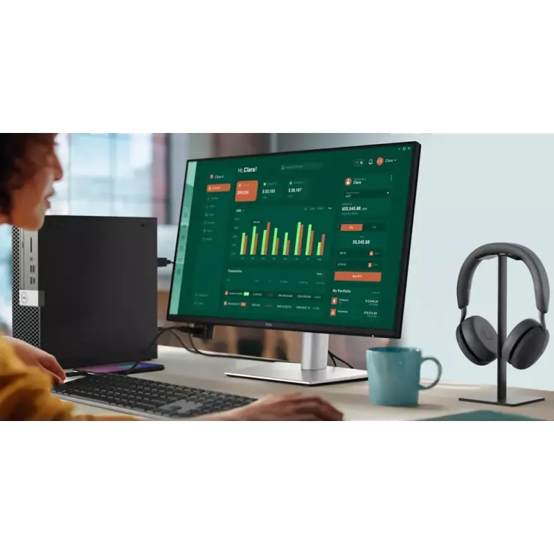 DELL Pro Plus P2425D arvutimonitor 61 cm (24 tolli) 2560 x 1440 pikslit Quad HD LCD must, hõbedane