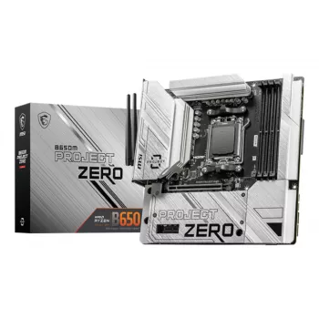 MSI B650M PROJECT ZERO emaplaat AMD B650 pesa AM5 micro ATX
