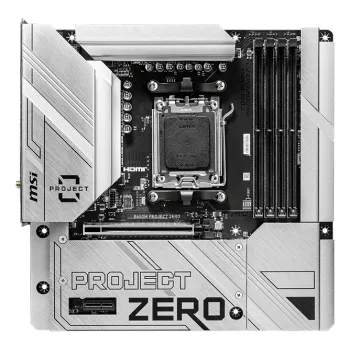 MSI B650M PROJECT ZERO emaplaat AMD B650 pesa AM5 micro ATX