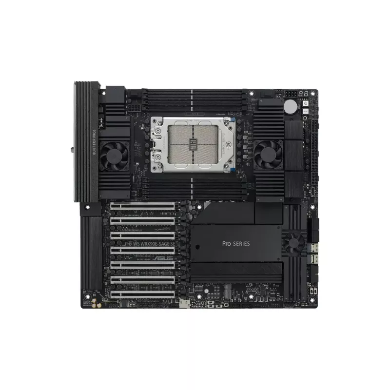 Emaplaat ASUS PRO WS WRX90E-SAGE SE, AMD WRX90 kiibistik, Socket sTR5, EEB, 8x DDR5 DIMM, 7x PCIe x16 GEN5, 4x M.2, 2x USB4 GEN3X2