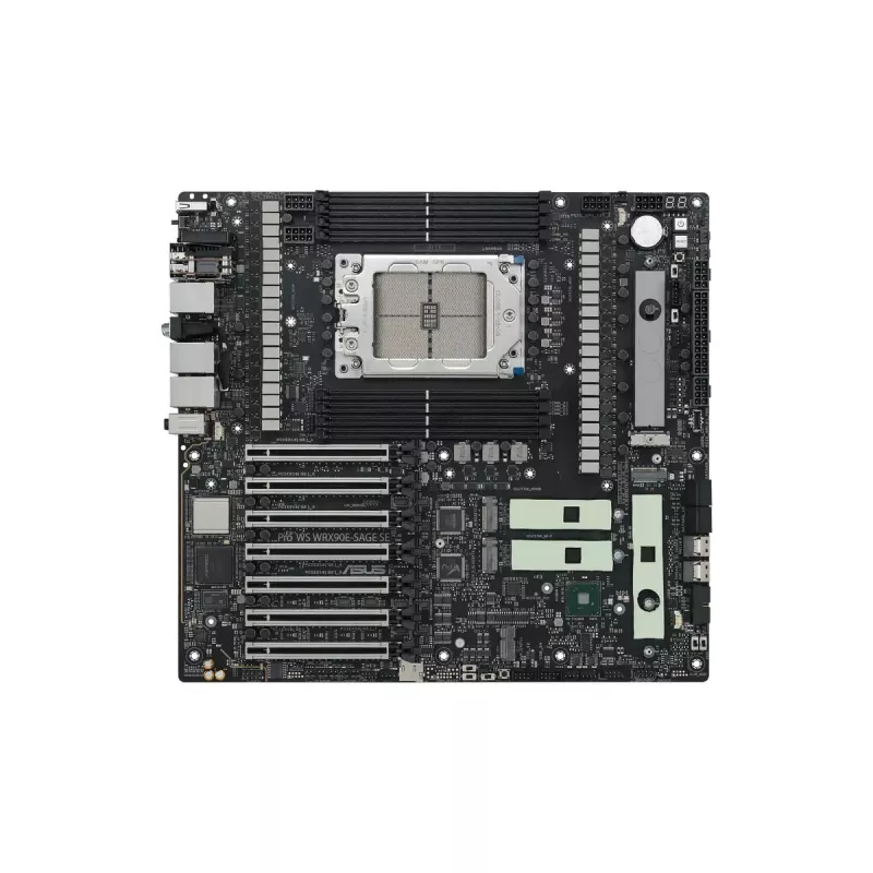 Emaplaat ASUS PRO WS WRX90E-SAGE SE, AMD WRX90 kiibistik, Socket sTR5, EEB, 8x DDR5 DIMM, 7x PCIe x16 GEN5, 4x M.2, 2x USB4 GEN3X2