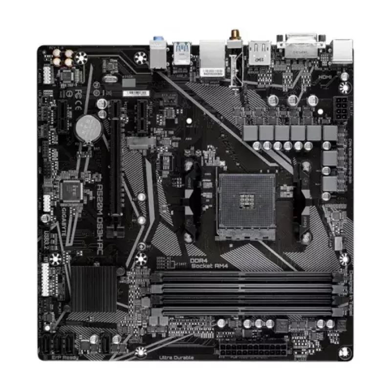 Emaplaat GIGABYTE A520M DS3H AC, A520, AM4, Micro ATX