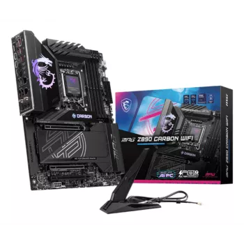 Emaplaat MSI MPG Z890 CARBON WIFI ATX — Intel LGA1851, Z890, DDR5, 4x DIMM, 5x M.2, Wi‑Fi 7, 2,5Gb LAN