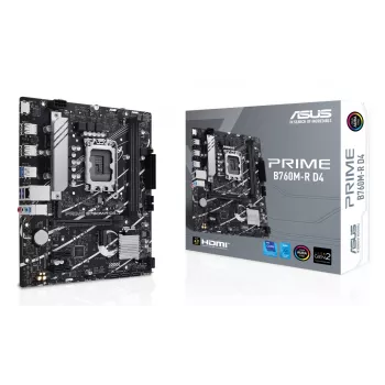 Emaplaat ASUS PRIME B760M-R D4 Intel B760 LGA 1700 micro ATX