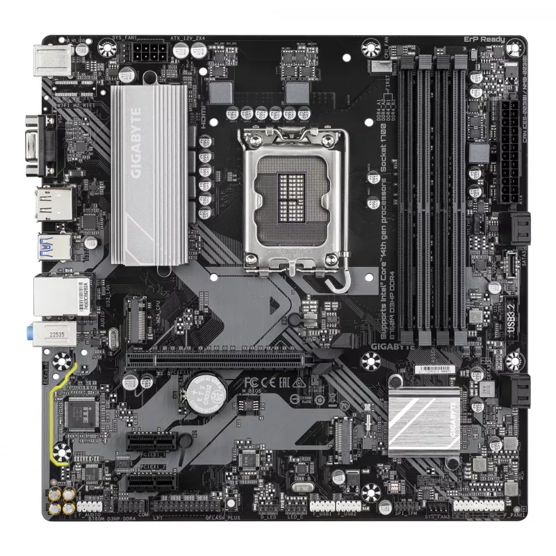 Emaplaat GIGABYTE B760M D3HP DDR4, Intel LGA 1700, Micro ATX
