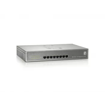 LevelOne 8-pordine Gigabit PoE-lüliti, 802.3at/af PoE, 123,2 W