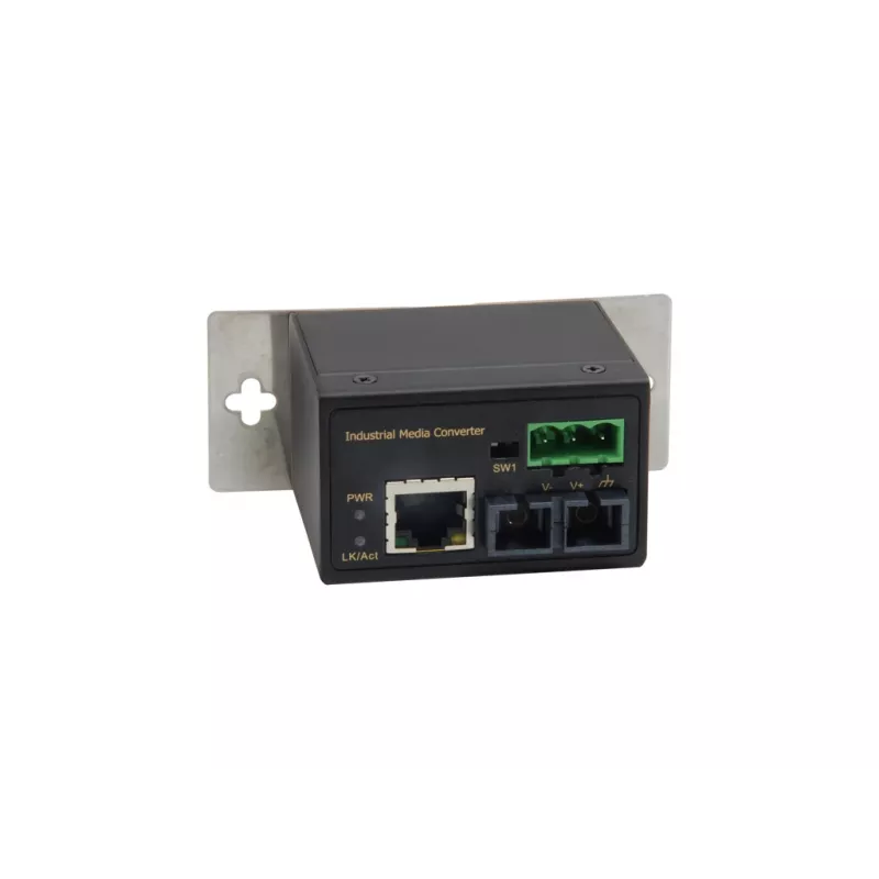 LevelOne RJ45-SC Fast Ethernet tööstuslik meediamuundur, mitmerežiimiline fiiber, 2 km, -40 °C kuni 75 °C
