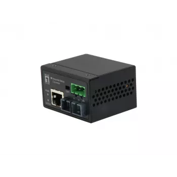 LevelOne RJ45 ST-le kiire Etherneti tööstuslik meediamuundur, mitmemo-line fiiber, 2km, -40°C kuni 75°C
