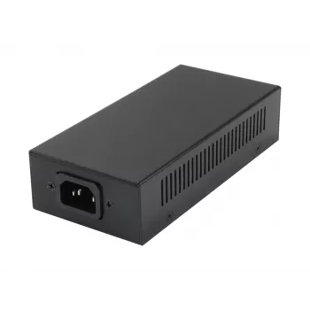LevelOne Gigabit PoE injektor, 60W, 802.3at/af PoE, Gigabit Ethernet, 10,100,1000 Mbit/s, IEEE 802.3af, IEEE 802.3at, IEEE 802.3bt, Must, Toide, 60 W