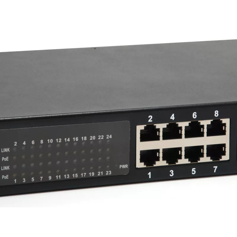 LevelOne 24-pordine Gigabit PoE kommutaator, 802.3at/af PoE, 630W
