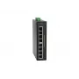 LevelOne 8-pordiline kiire Ethernet PoE tööstuslik lüliti, 4 PoE väljundit, 802.3at/af PoE, 126 W, -40 °C kuni 75 °C