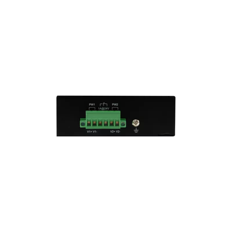 LevelOne 8-pordiline kiire Ethernet PoE tööstuslik lüliti, 4 PoE väljundit, 802.3at/af PoE, 126 W, -40 °C kuni 75 °C