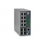 LevelOne TURING 12-pordiline L3 Lite hallatav Gigabit tööstuslik kommutaator, 8 PoE väljundit, 240 W, 802.3at/af PoE, 4 × SFP, -40 °C kuni 75 °C