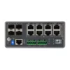LevelOne TURING 12-pordiline L3 Lite hallatav Gigabit tööstuslik kommutaator, 8 PoE väljundit, 240 W, 802.3at/af PoE, 4 × SFP, -40 °C kuni 75 °C