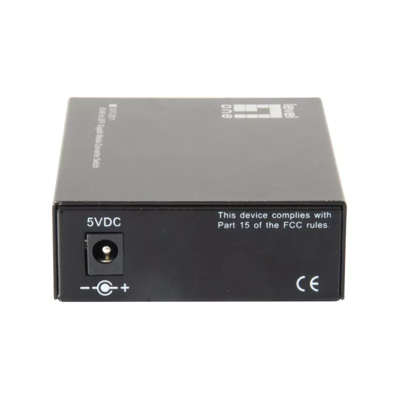 LevelOne RJ45-SFP Gigabit meediakonverteri lüliti, 2 x SFP, 1 x RJ45