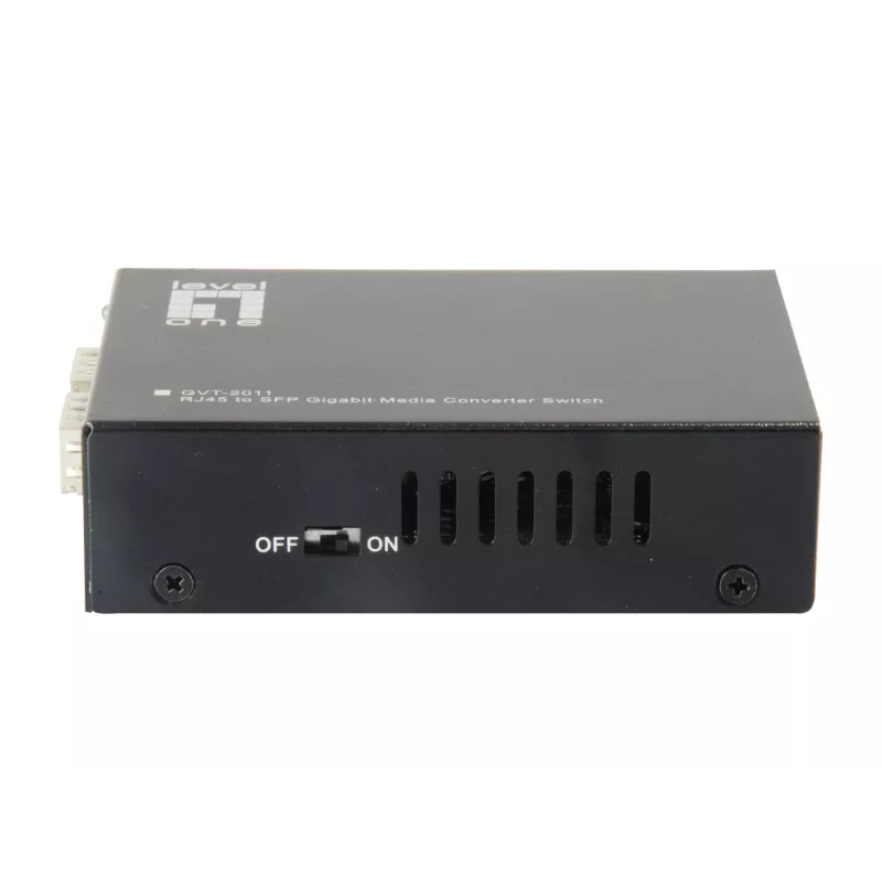 LevelOne RJ45-SFP Gigabit meediakonverteri lüliti, 2 x SFP, 1 x RJ45