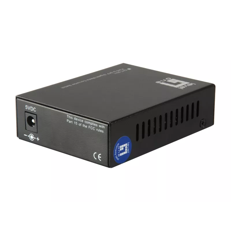 LevelOne RJ45-SFP Gigabit meediakonverteri lüliti, 2 x SFP, 1 x RJ45