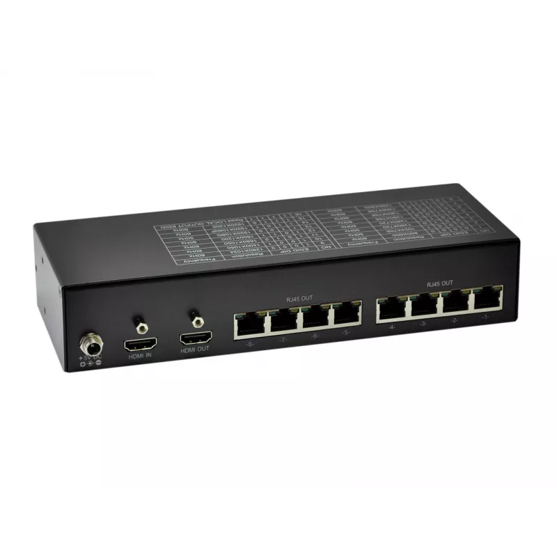 LevelOne HDMI üle Cat.5 saatja, 300 m, 8 kanali väljundit