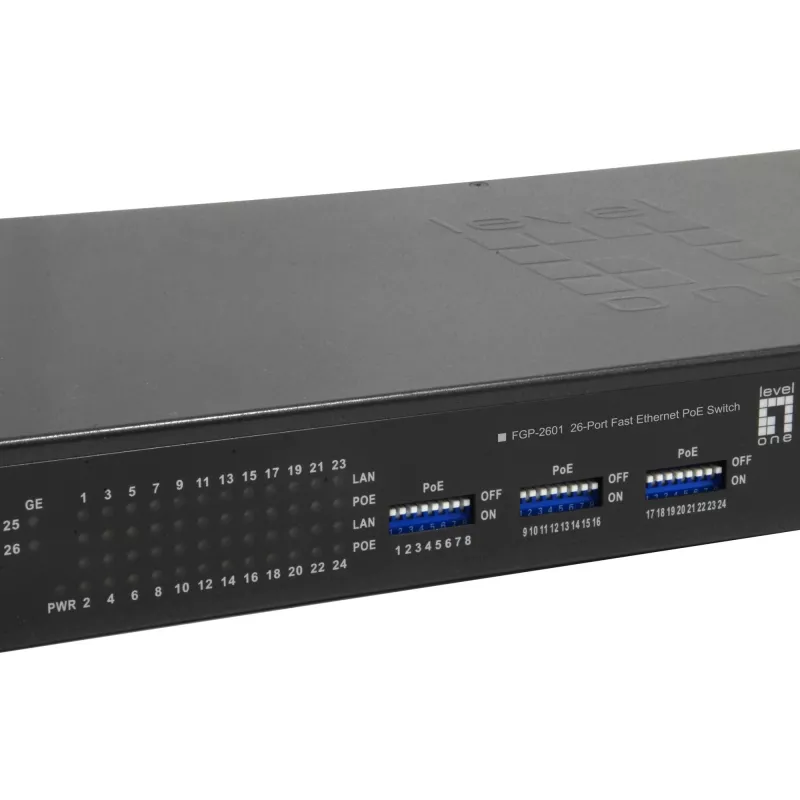Haldamata kommutaator LevelOne FGP-2601W150 26 pordiga Fast Ethernet PoE
