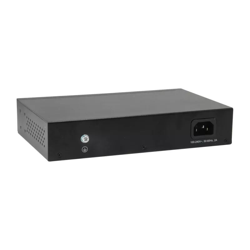 LevelOne 10-Port Web Smart Gigabit PoE Switch, 8 PoE Outputs, 2 x Gigabit SFP, 70W
