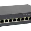 LevelOne 10-Port Web Smart Gigabit PoE Switch, 8 PoE Outputs, 2 x Gigabit SFP, 70W