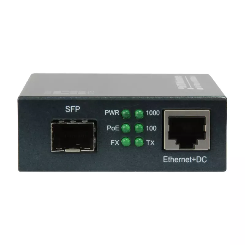 LevelOne RJ45-SFP Gigabit-meediumimuundur, PoE PSE