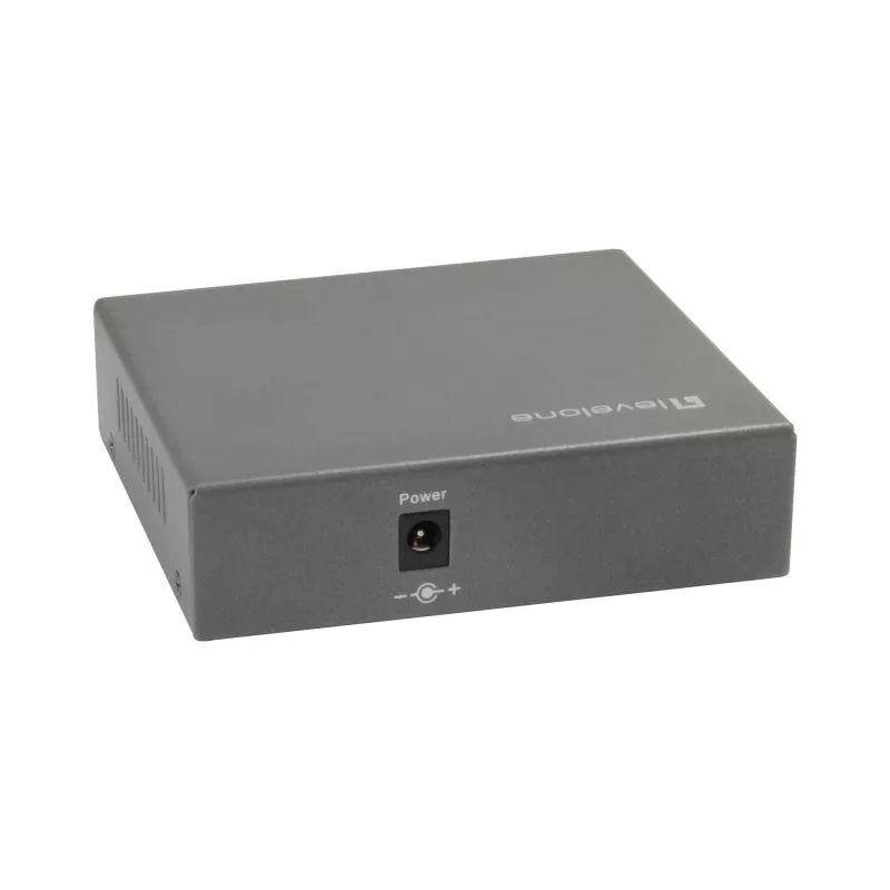 LevelOne 5-pordine Gigabit PoE kommutaator, 802.3at/af PoE, 4 PoE väljundit, 60 W