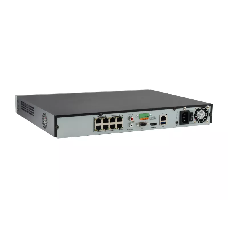 LevelOne GEMINI 8-Channel PoE võrk Video Recorder, 8 PoE Outputs, H.265