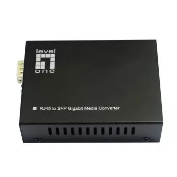 LevelOne RJ45-lt SFP-le Gigabit-meediumimuundur, 802.3bt 60W PoE PSE