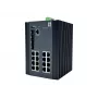 LevelOne 20-pordiline L2+ hallatav Gigabit-tööstuslüliti, 16x 1GbE RJ45, 4x 1/2,5GbE SFP, DIN-liist, -40 °C kuni 80 °C