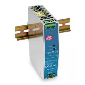 LevelOne 24V alalisvoolu tööstuslik toiteplokk, 75W, DIN-liistule, -20 ~ +70 ℃