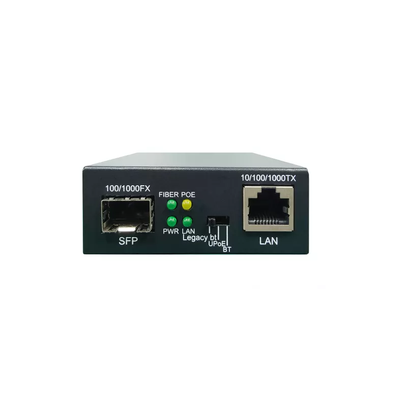 LevelOne RJ45-SFP Gigabit-meediumimuundur, 802.3bt 90W PoE PSE