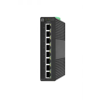 Hallatav kommutaator LevelOne Hilbert 8-pordiline tööstuslik Gigabit PoE nutikas lite-kommutaator