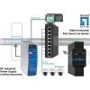Hallatav kommutaator LevelOne Hilbert 8-pordiline tööstuslik Gigabit PoE nutikas lite-kommutaator