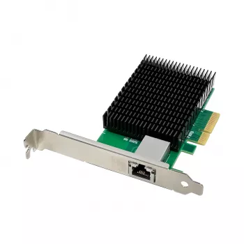LevelOne 10-Gigabit PCIe x4 võrgukaart, 1 x RJ45, sisemine, juhtmega, PCI Express, Ethernet, 10000 Mbit/s, roheline