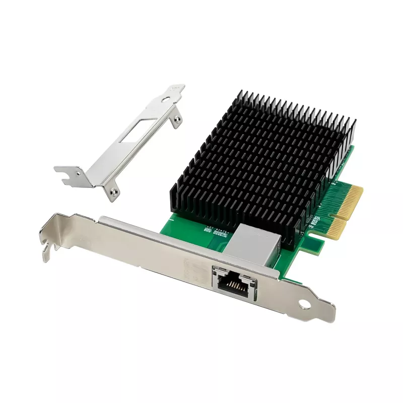 LevelOne 10-Gigabit PCIe x4 võrgukaart, 1 x RJ45, sisemine, juhtmega, PCI Express, Ethernet, 10000 Mbit/s, roheline