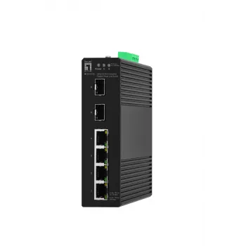 Hallatav kommutaator LevelOne Hilbert 6-pordiline tööstuslik gigabitine nutikas lite-kommutaator