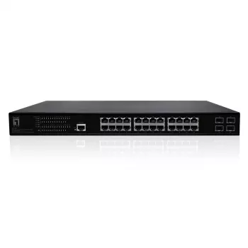 LevelOne GEP-2861 võrgukommutaator hallatav L2 Gigabit Ethernet (10/100/1000) Toide üle Etherneti (PoE) 1U Must
