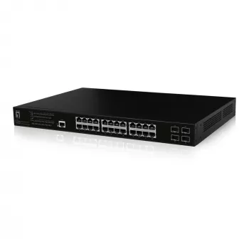 LevelOne GEP-2861 võrgukommutaator hallatav L2 Gigabit Ethernet (10/100/1000) Toide üle Etherneti (PoE) 1U Must