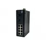LevelOne 10-pordiline L2 Plus hallatav gigabit-tööstuslüliti, 8x 1GbE RJ45, 2x 1/2,5GbE SFP, DIN-liistule, -40 °C kuni 75 °C