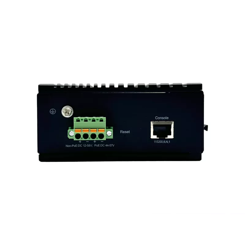 LevelOne 10-pordiline L2 Plus hallatav gigabit-tööstuslüliti, 8x 1GbE RJ45, 2x 1/2,5GbE SFP, DIN-liistule, -40 °C kuni 75 °C