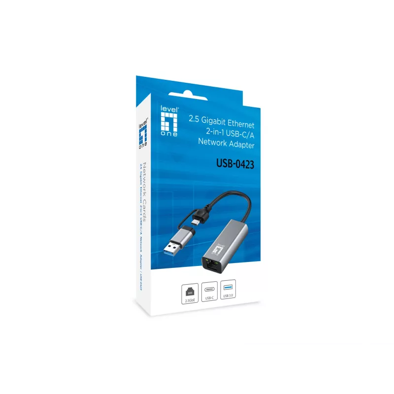 LevelOne USB-0423 võrgukaart Ethernet 2500 Mbit/s